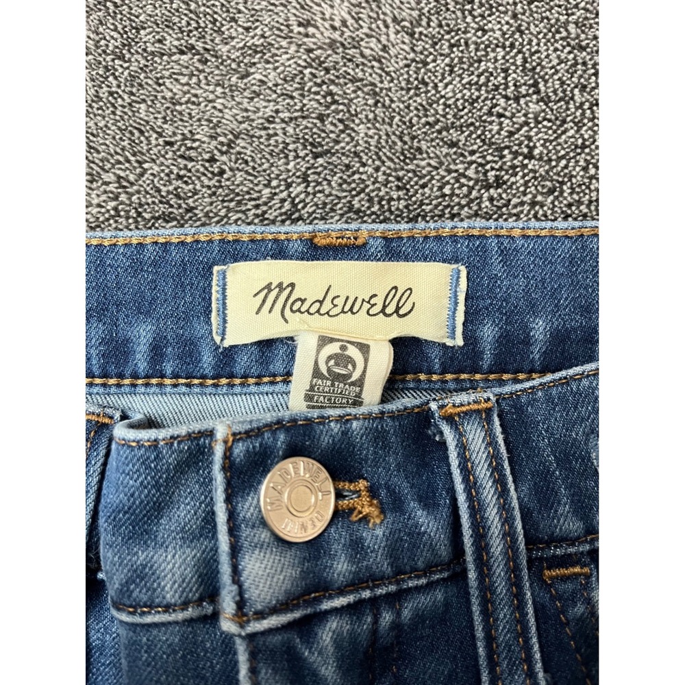 Trendy Madewell 11 Roadtripper Jeans High Rise Side Slit Denim Women's 28 - Picture 5 of 8